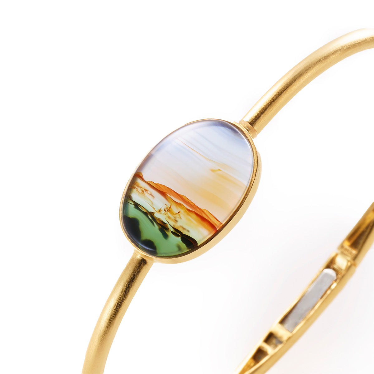 芸術級　デンドリティックアゲートバングル 芸術級 デンドリティックアゲートバングル デンドリティックアゲートの