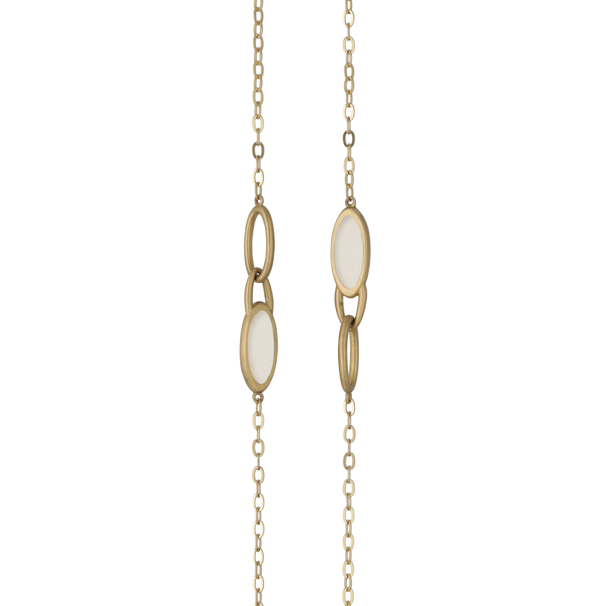 Limited Colors 【Frame】スモーキークォーツ ステーションネックレス  60cm[K10/K18]