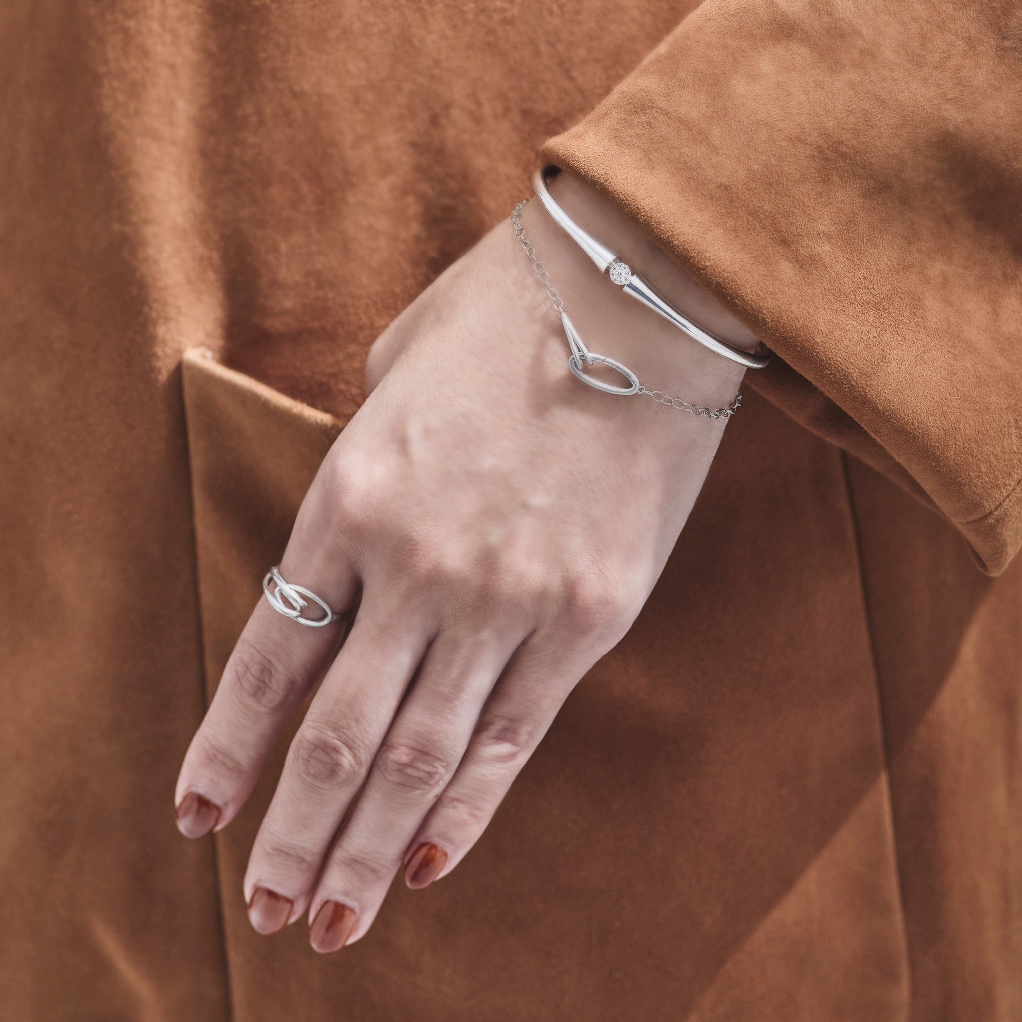 silver950 brass ORBIT BRACELET 2mm シルバー silver950 brass ORBIT BRACELET 2mm シルバー