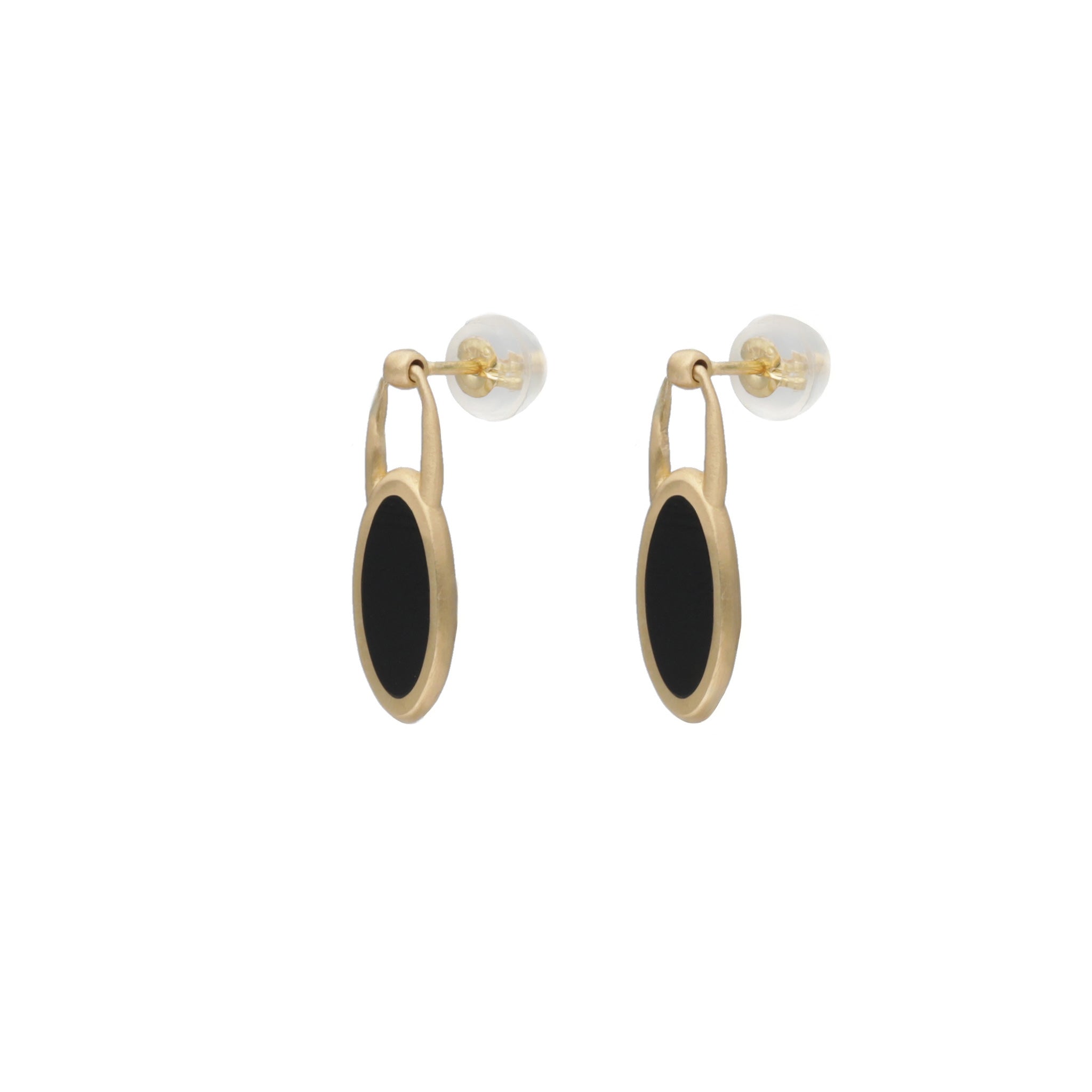 【Frame】オニキス スイングピアス[K10/K18]
